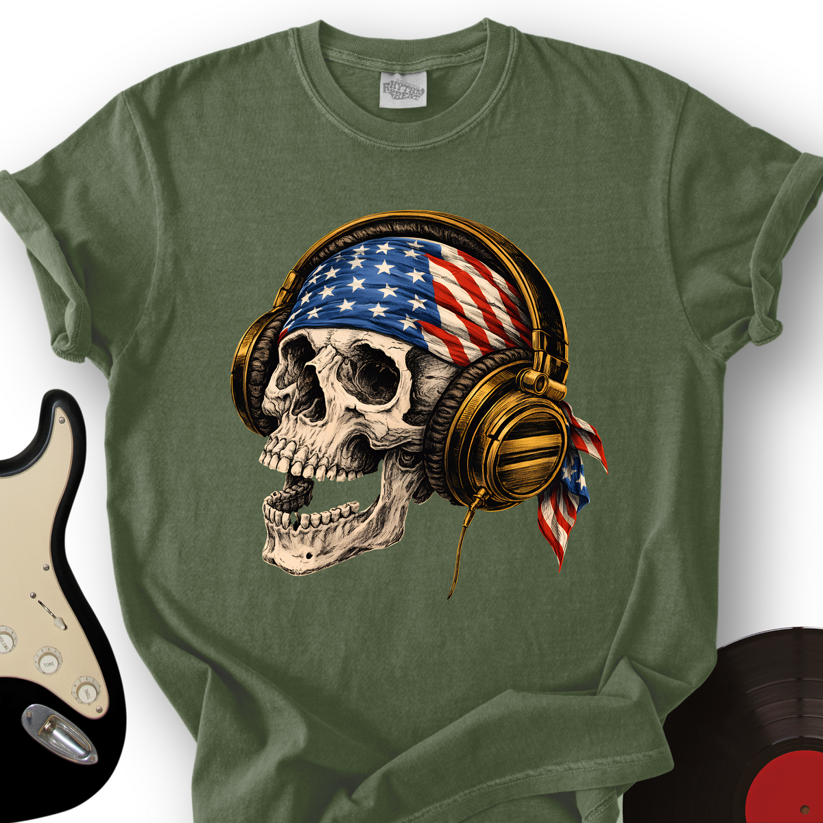 Star-Spangled Skull T-Shirt product image 4