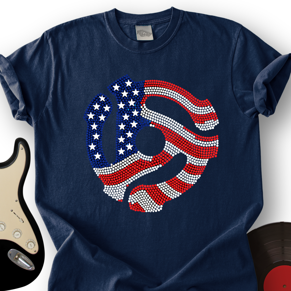 Patriotic Record T-Shirt product image 5