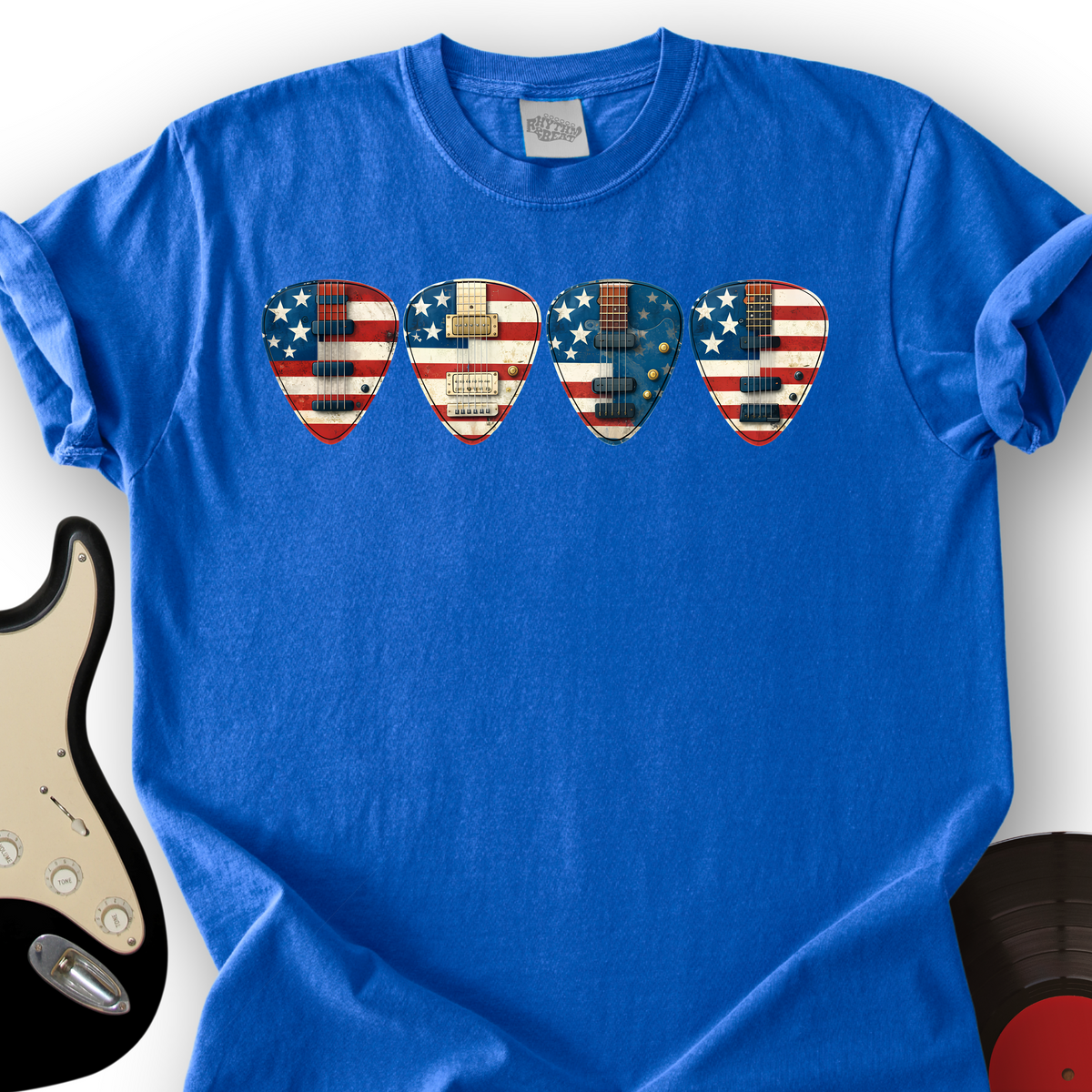 USA Guitar Picks T-Shirt product image 6