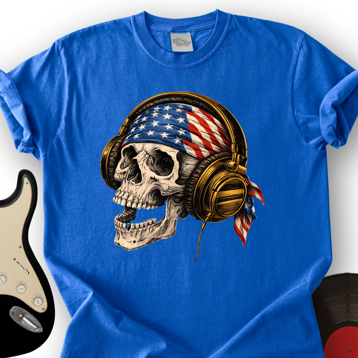 Star-Spangled Skull T-Shirt product image 6
