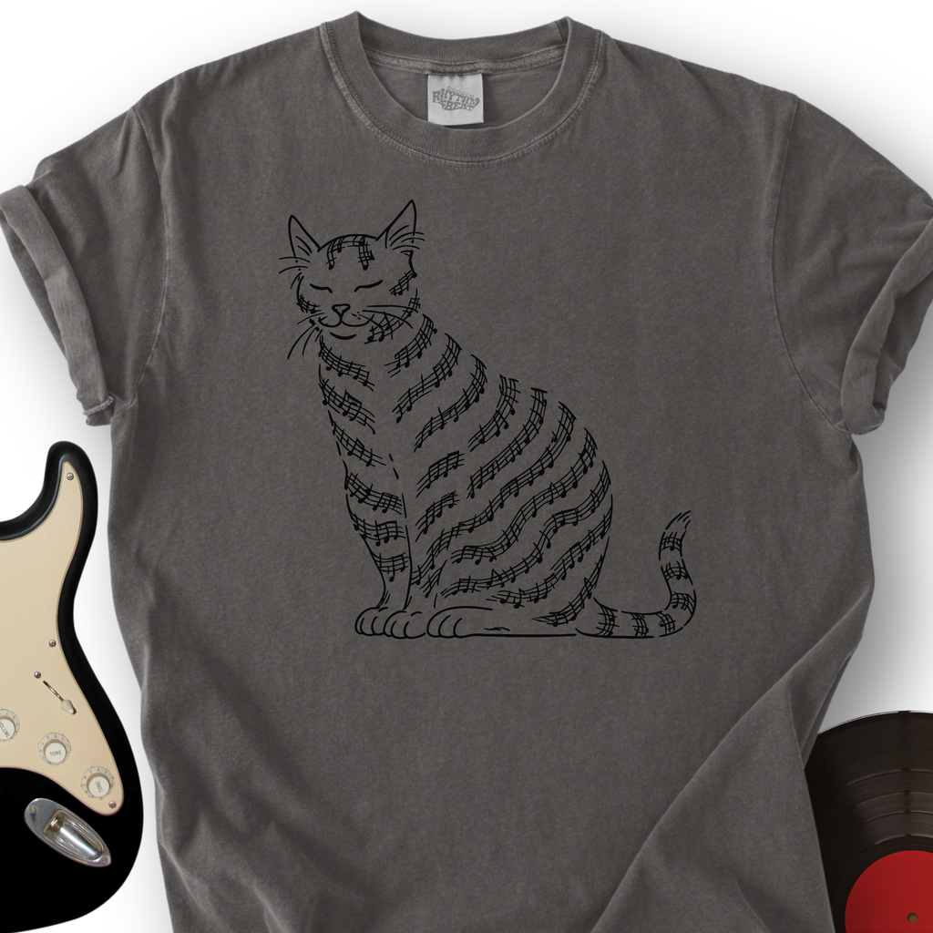 Meow-sic Notes T-Shirt product image 2