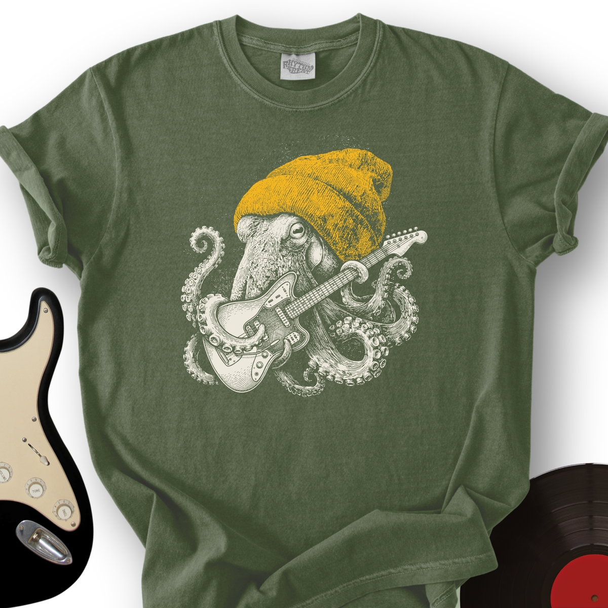 Octopus with Guitar T-Shirt product image 5