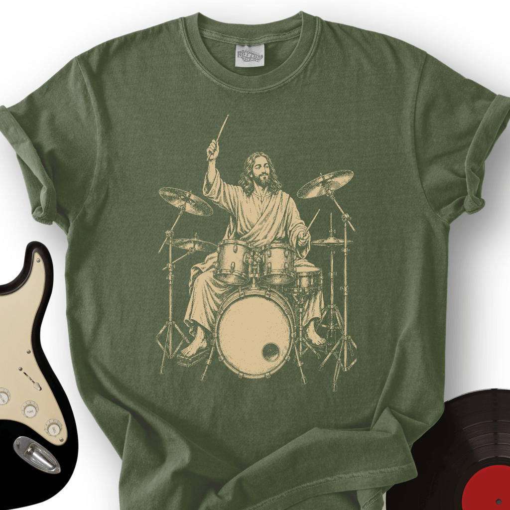Jesus Drummer T-Shirt product image 5