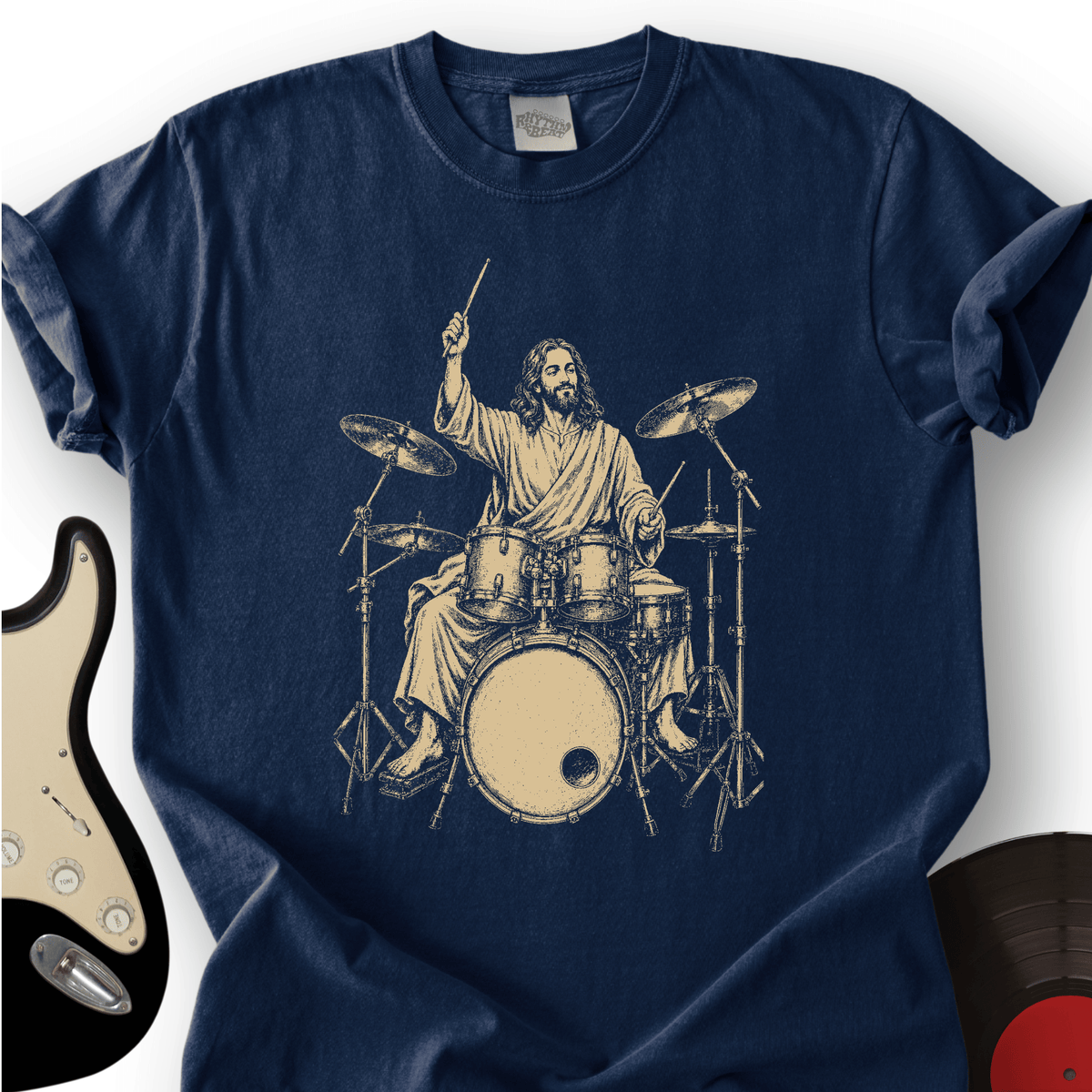 Jesus Drummer T-Shirt product image 1
