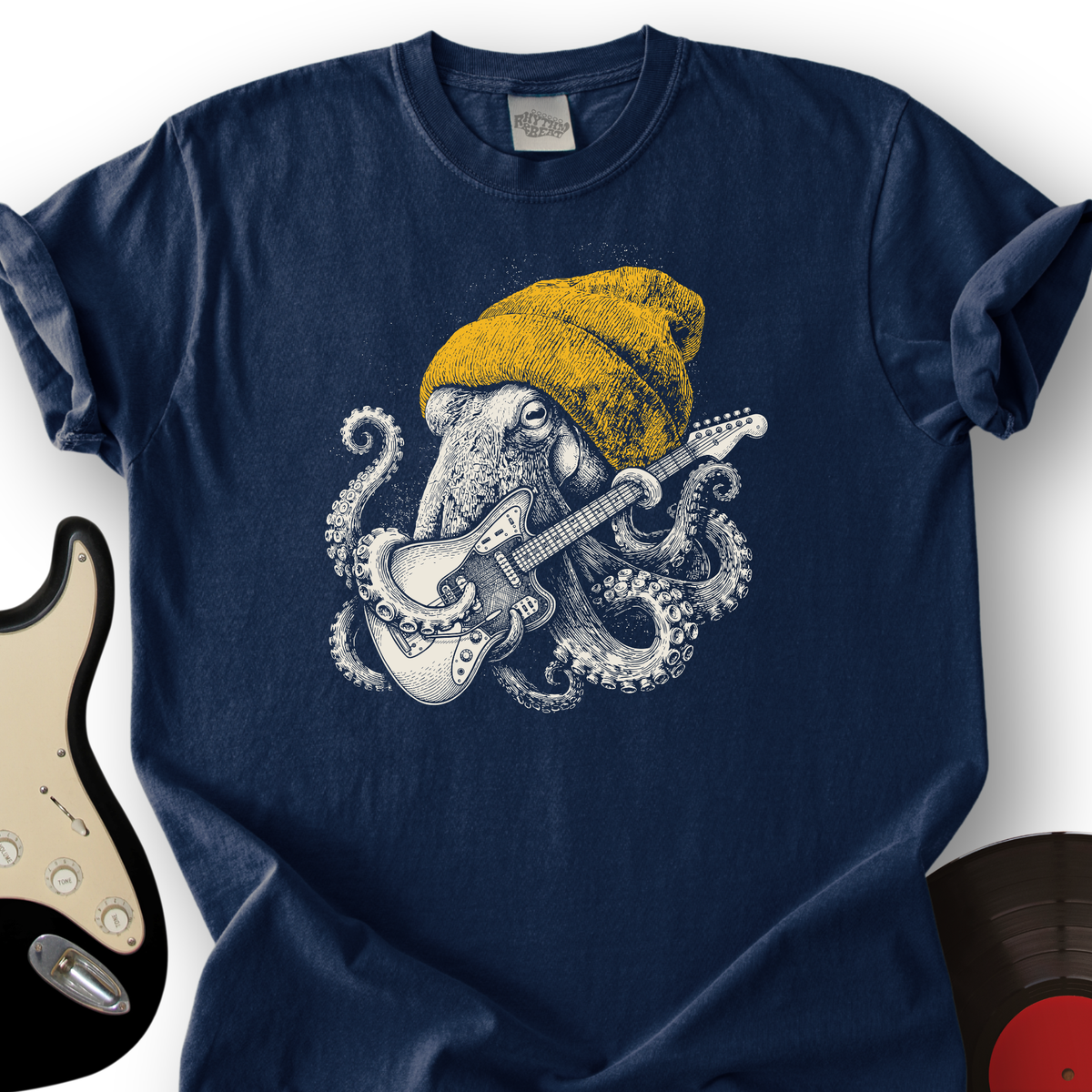 Octopus with Guitar T-Shirt product image 2
