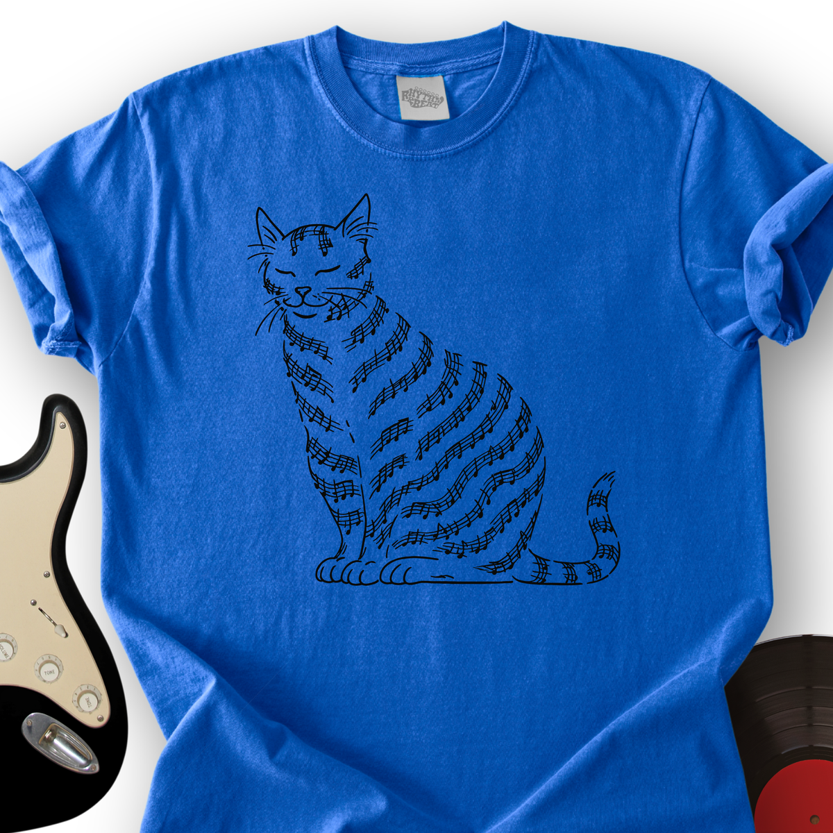 Meow-sic Notes T-Shirt product image 3