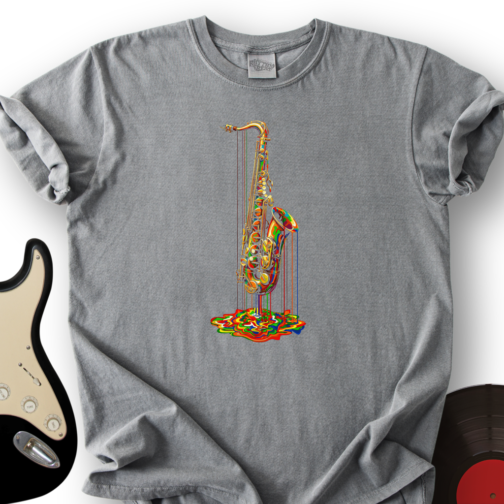 Melting Rainbow Sax T-Shirt product image 5