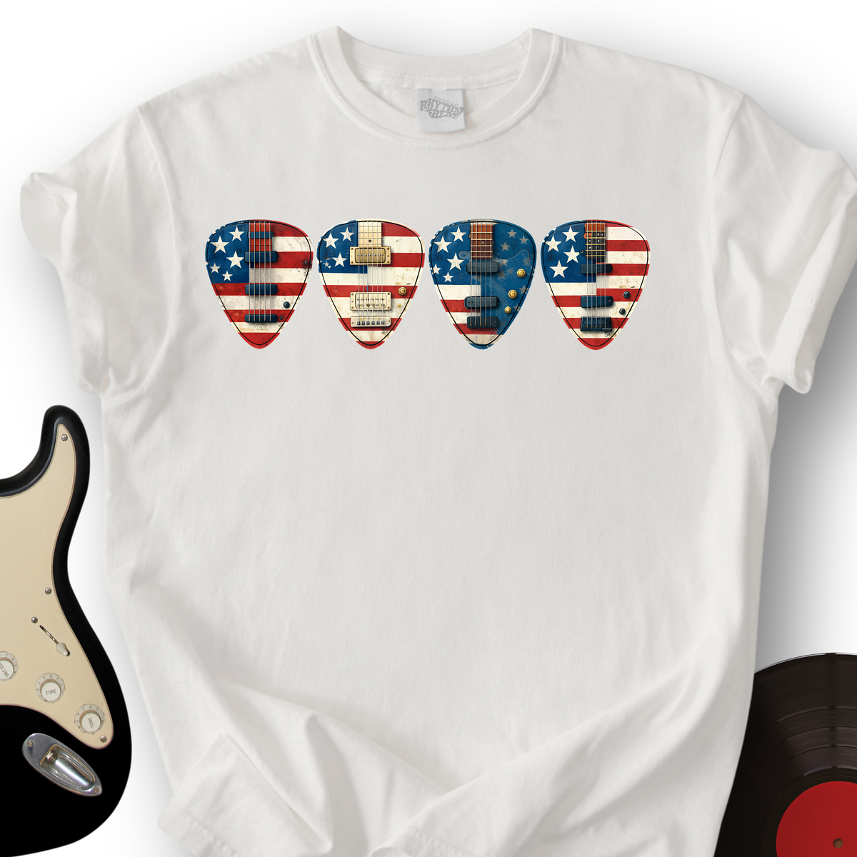 USA Guitar Picks T-Shirt product image 7
