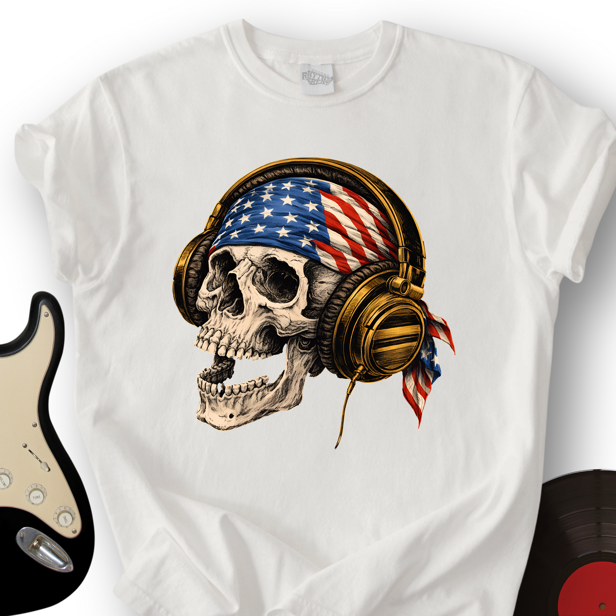 Star-Spangled Skull T-Shirt product image 7