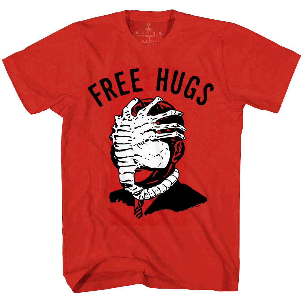 Alien Face Hugger Free Hugs T-Shirt product image 1