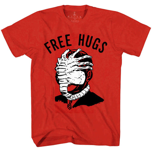Alien Face Hugger Free Hugs T-Shirt product image 1