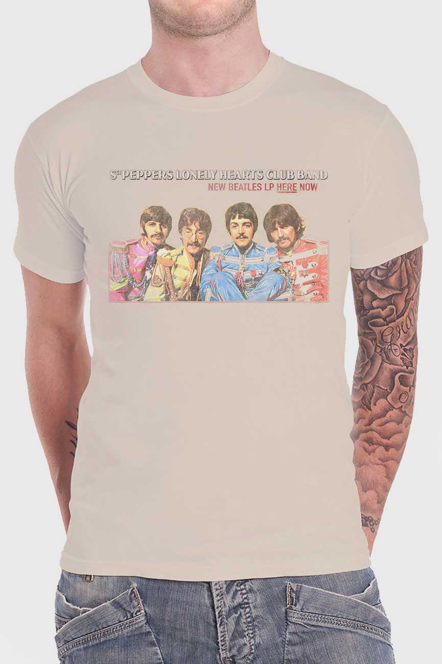The Beatles Sgt Pepper Lonely Hearts LP Here Now Tee product image 2