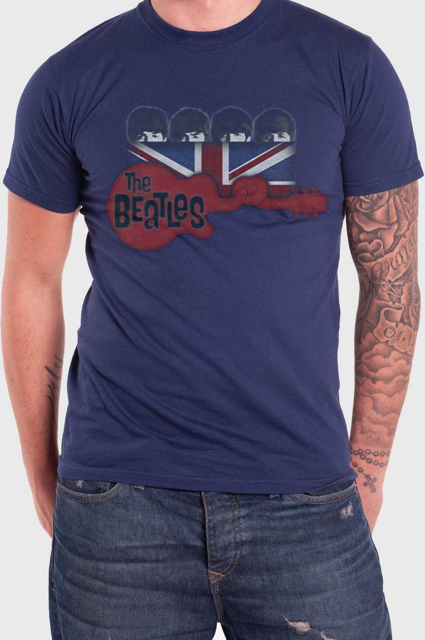 The Beatles Guitar and Flag Tee product image 2