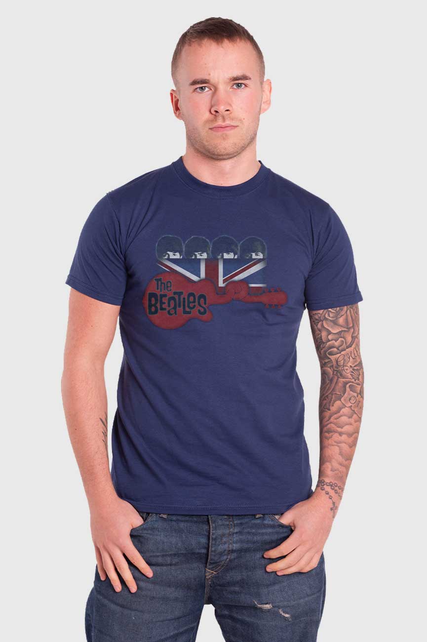 The Beatles Guitar and Flag Tee product image 1