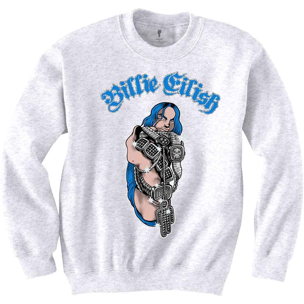 Billie Eilish Sweatshirt Bling Logo new Official White product image 1