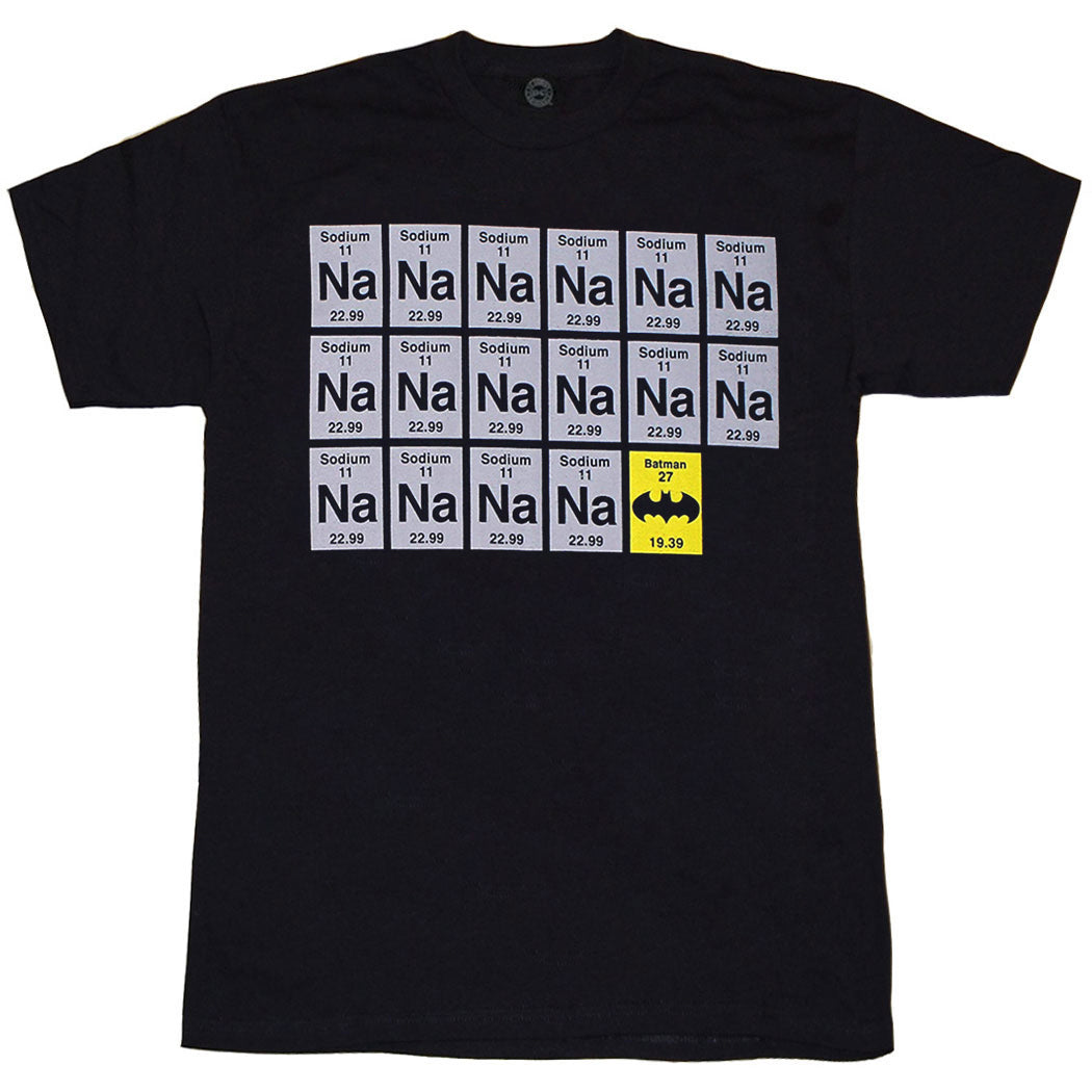 Batman NA NA NA Sodium Periodic Table T-Shirt product image 1