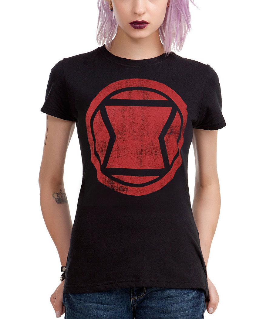 Black Widow Logo Junior T-Shirt product image 1
