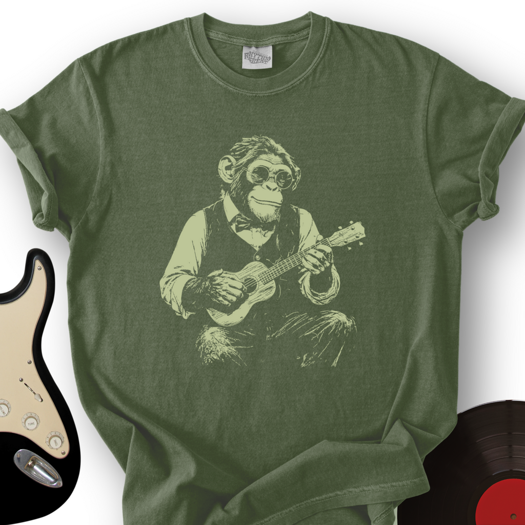 Chimp Ukulele T-Shirt product image 5
