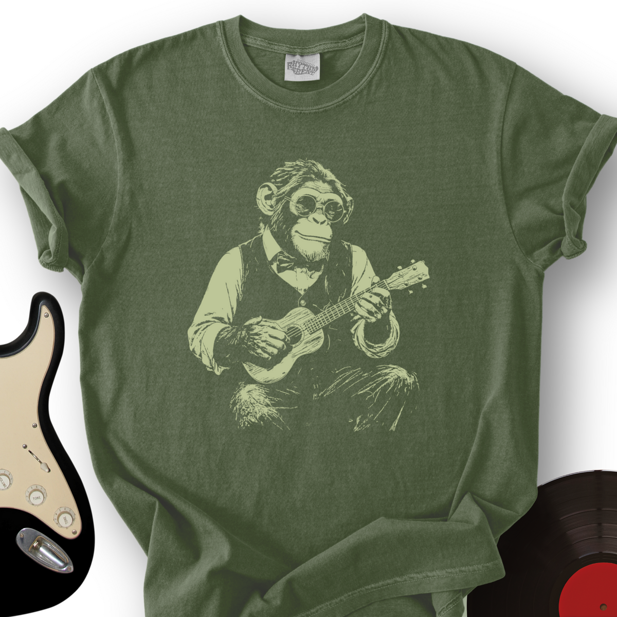 Chimp Ukulele T-Shirt product image 5