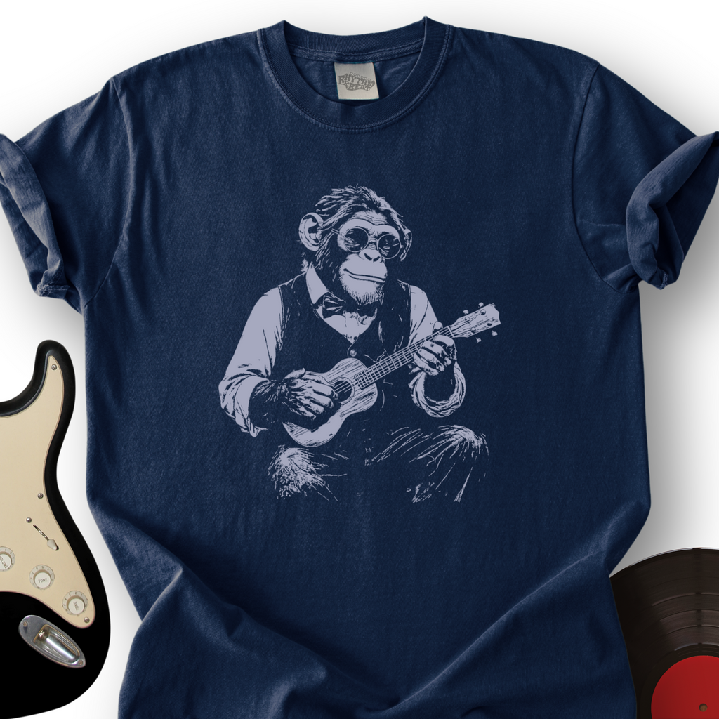 Chimp Ukulele T-Shirt product image 6