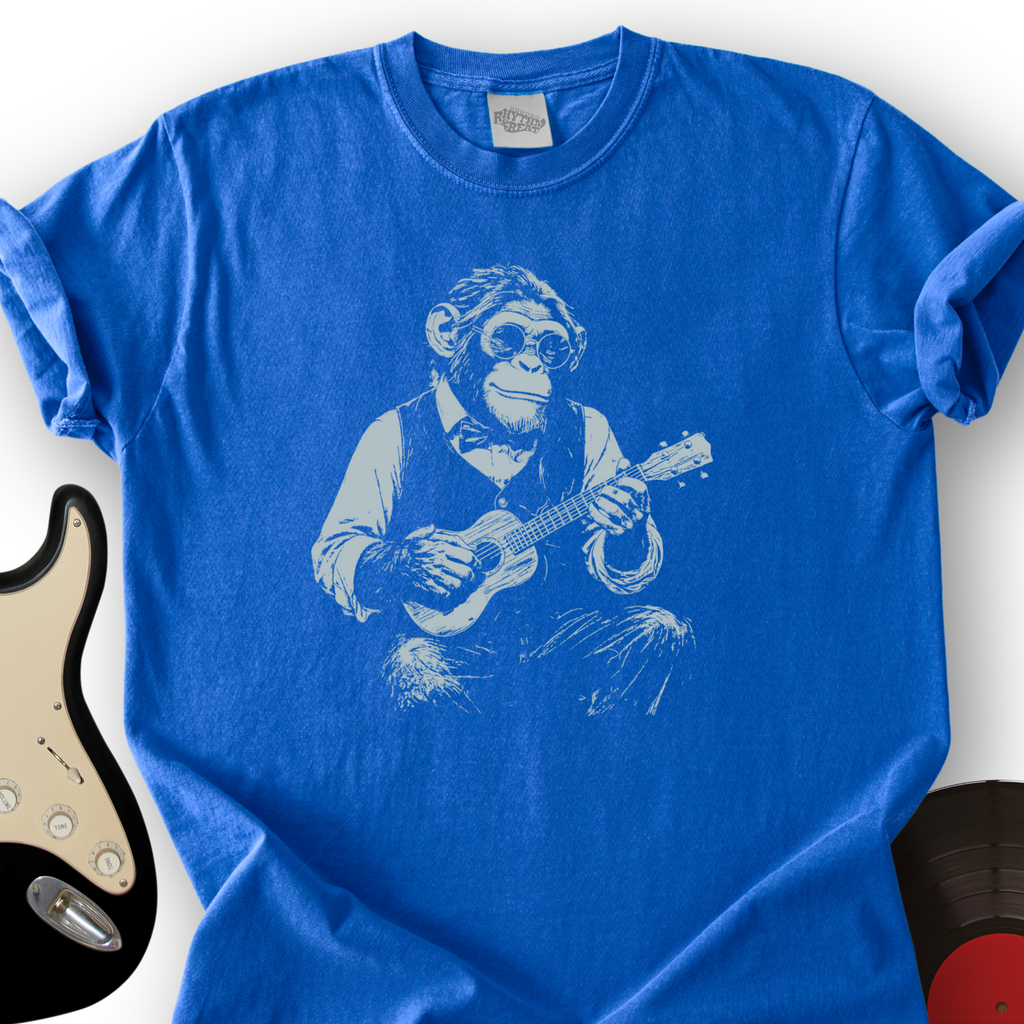 Chimp Ukulele T-Shirt product image 2