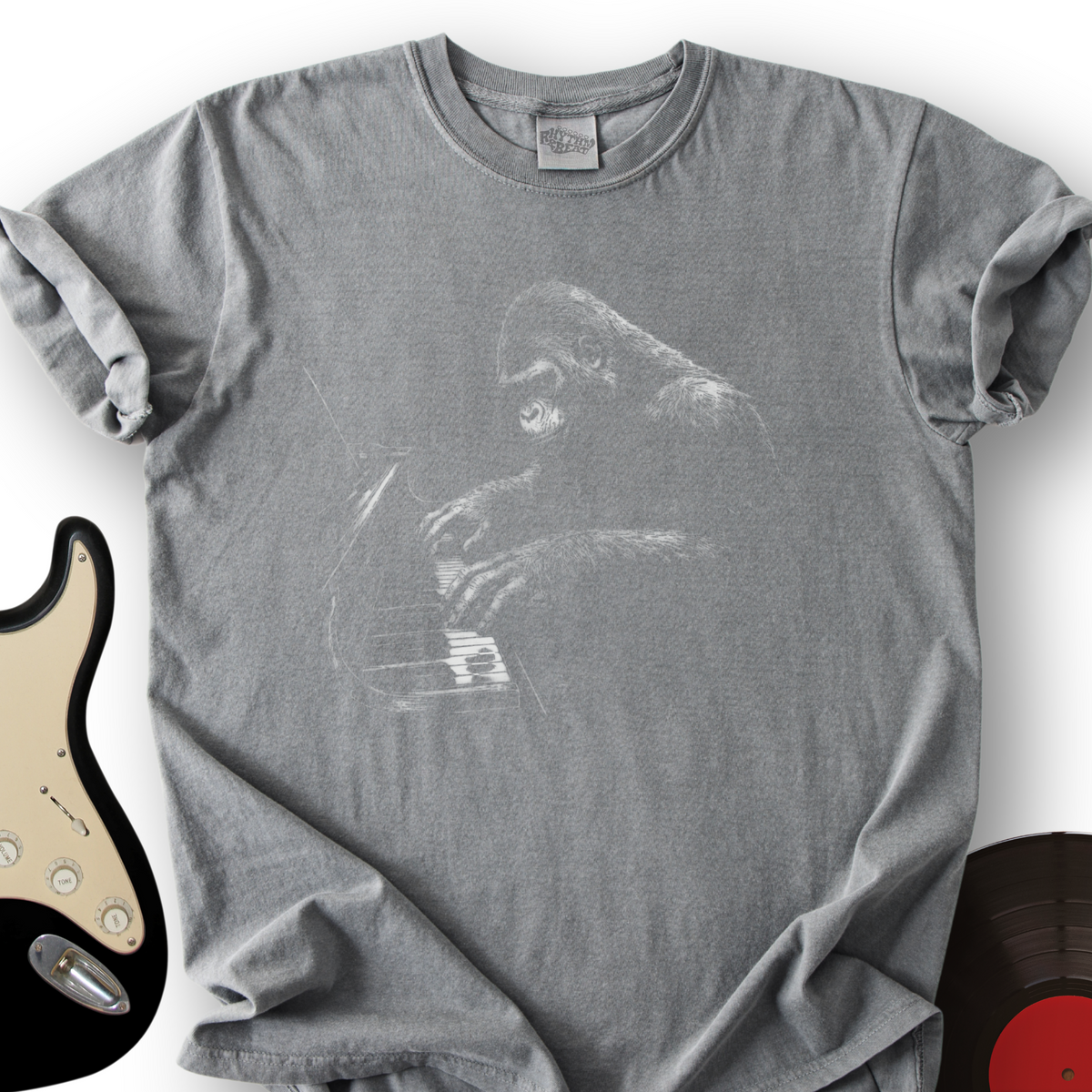Gorilla Pianist T-Shirt product image 7