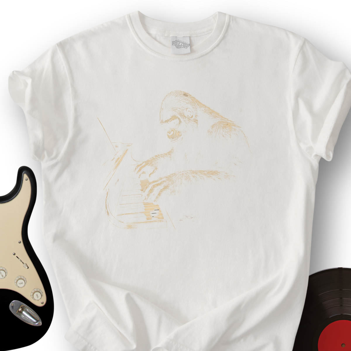 Gorilla Pianist T-Shirt product image 8
