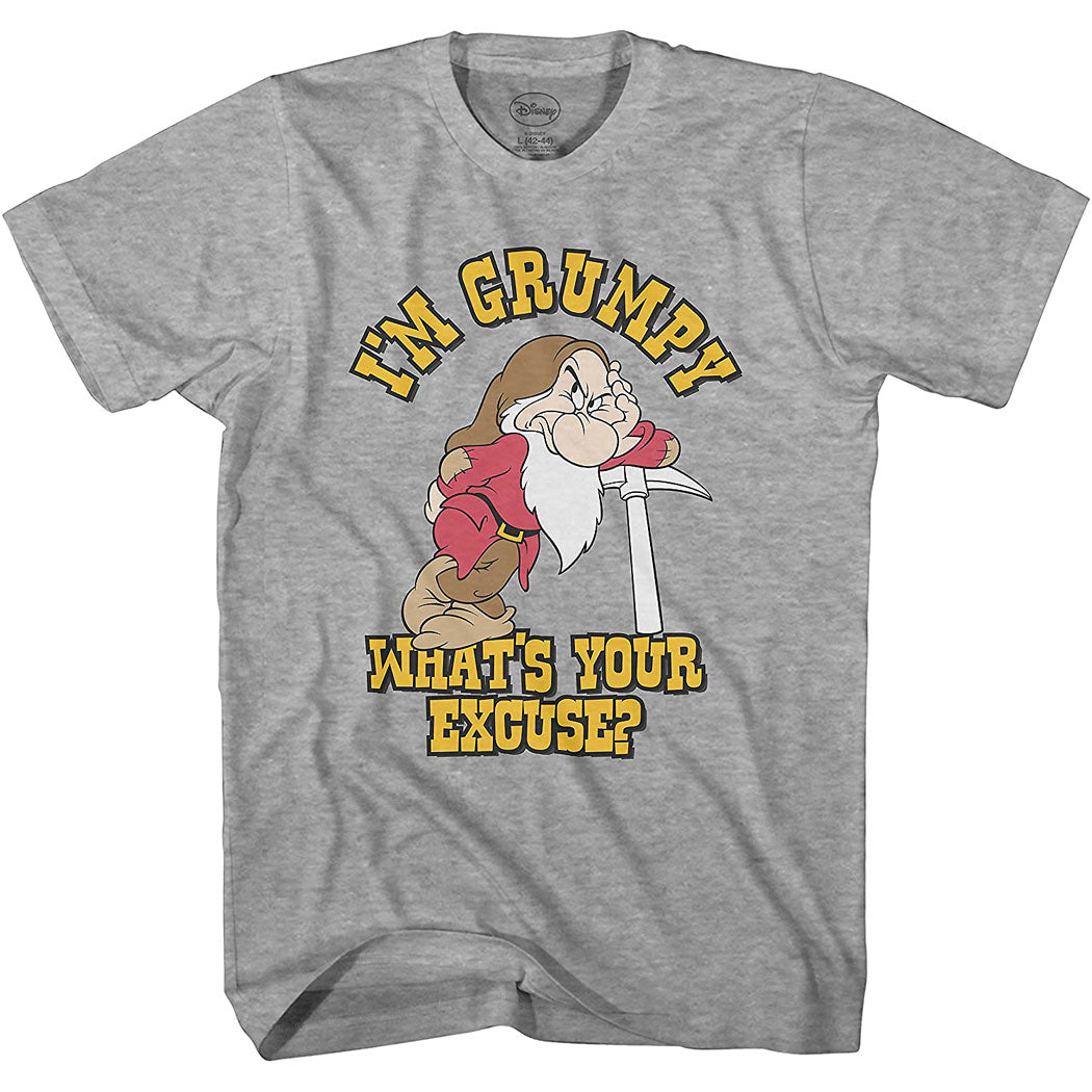 Disney I'm Grumpy What's Your Excuse Grey T-Shirt product image 1
