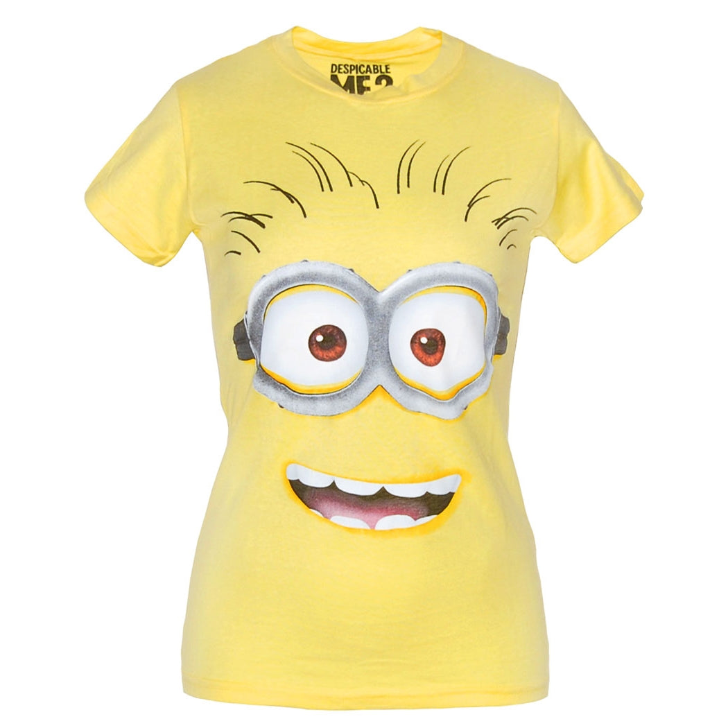 Despicable Me Minion Face Junior Ladies T-Shirt product image 1