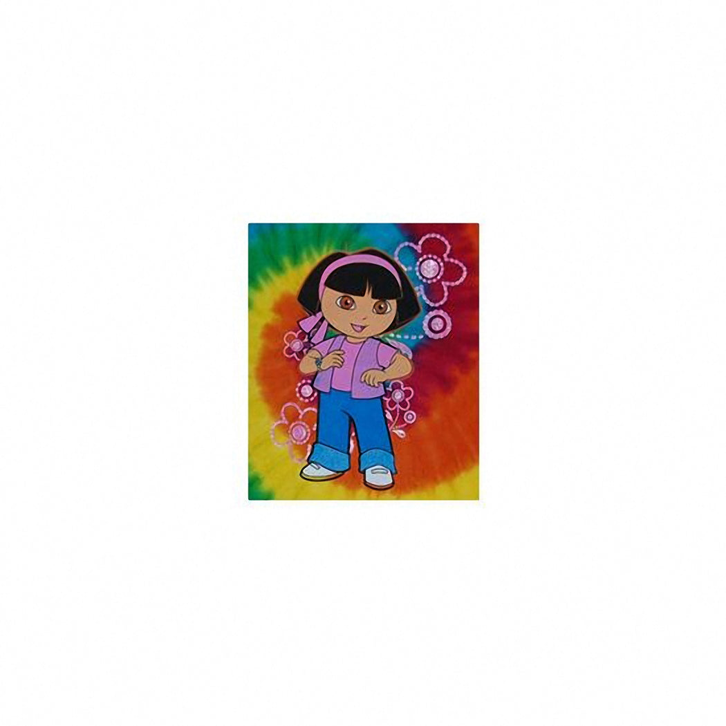Dora Cutie Flower Tye Dye Kids T-Shirt product image 2