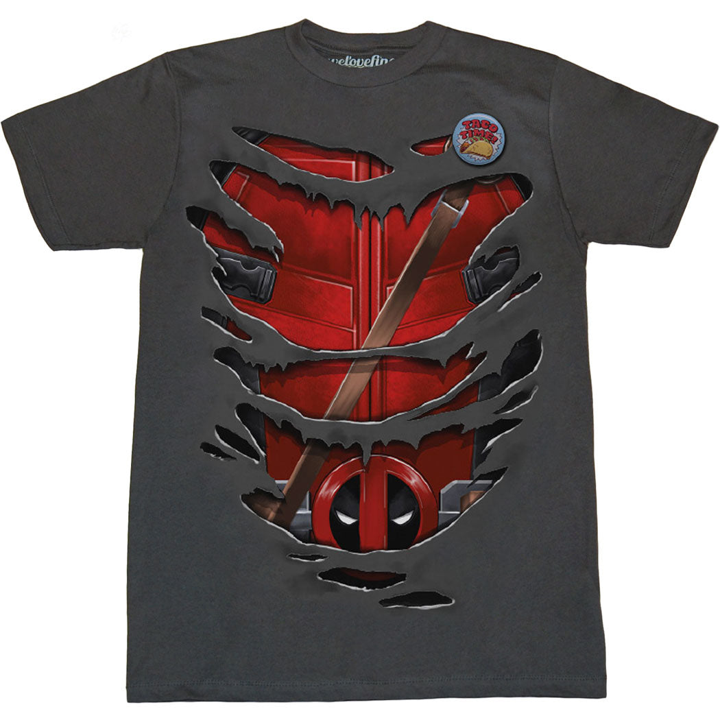 Deadpool Ripped Costume T-Shirt product image 1