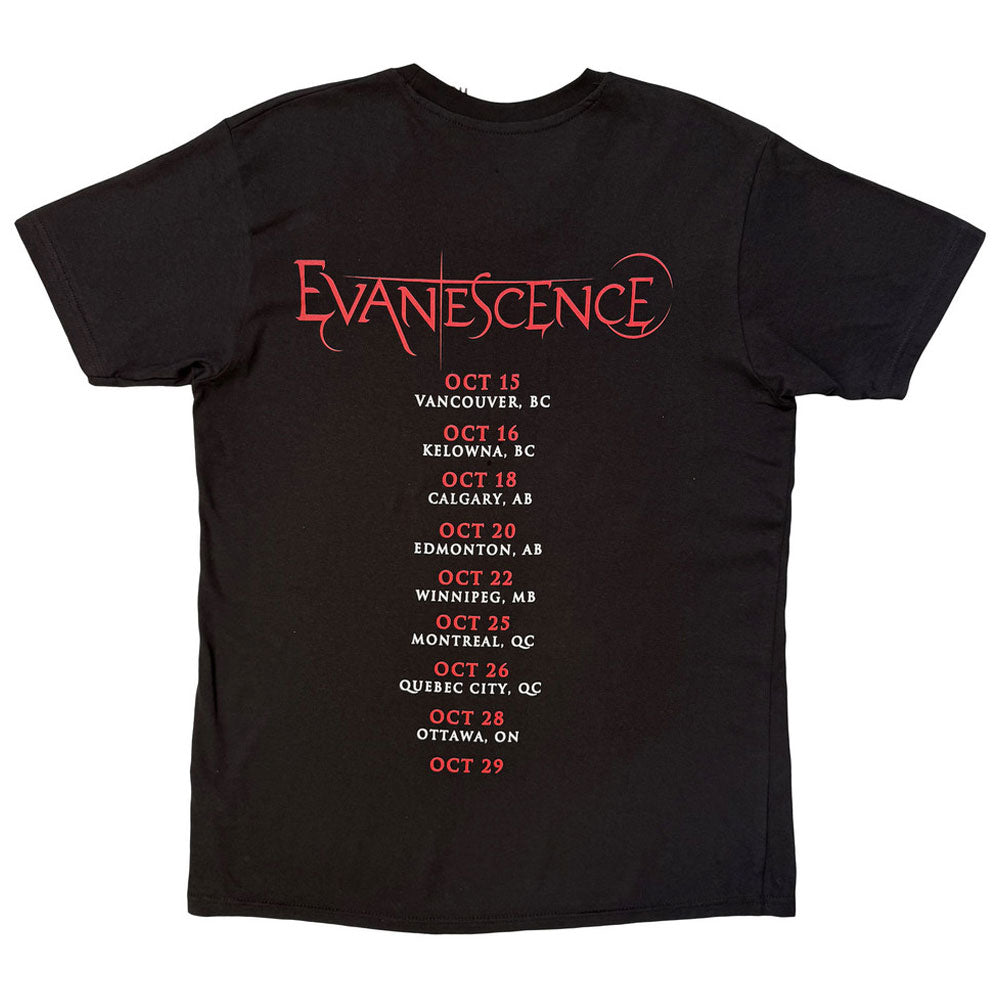 Evanescence Canada Tour 24 Photo T Shirt product image 2