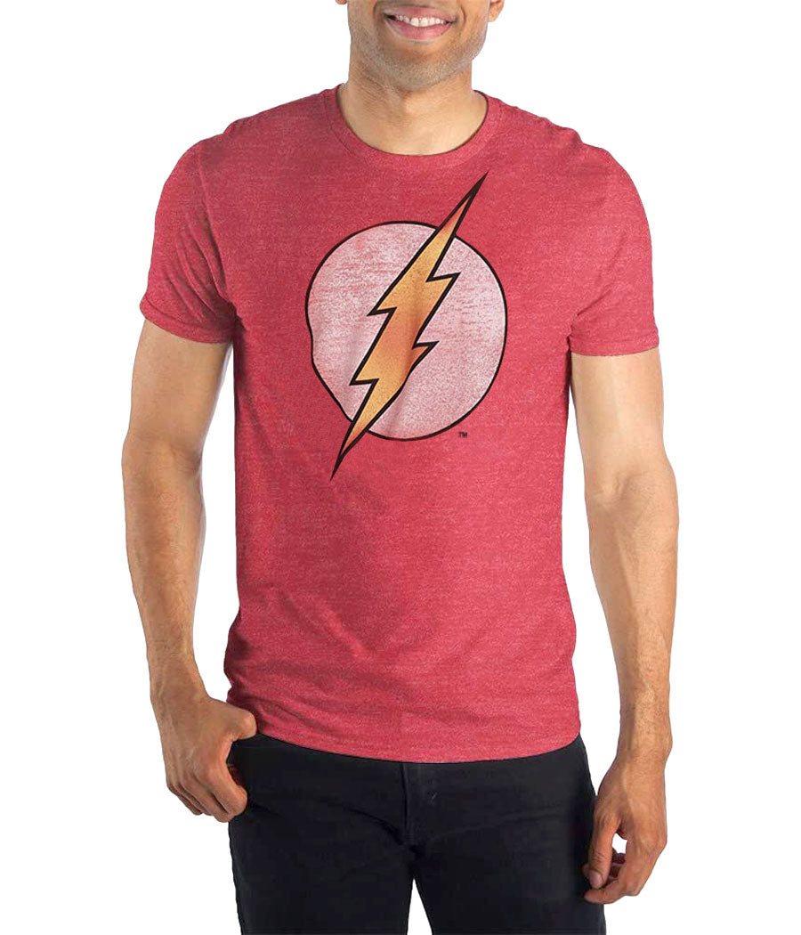 DC Comics Flash Distressed Logo Vintage T-Shirt product image 1