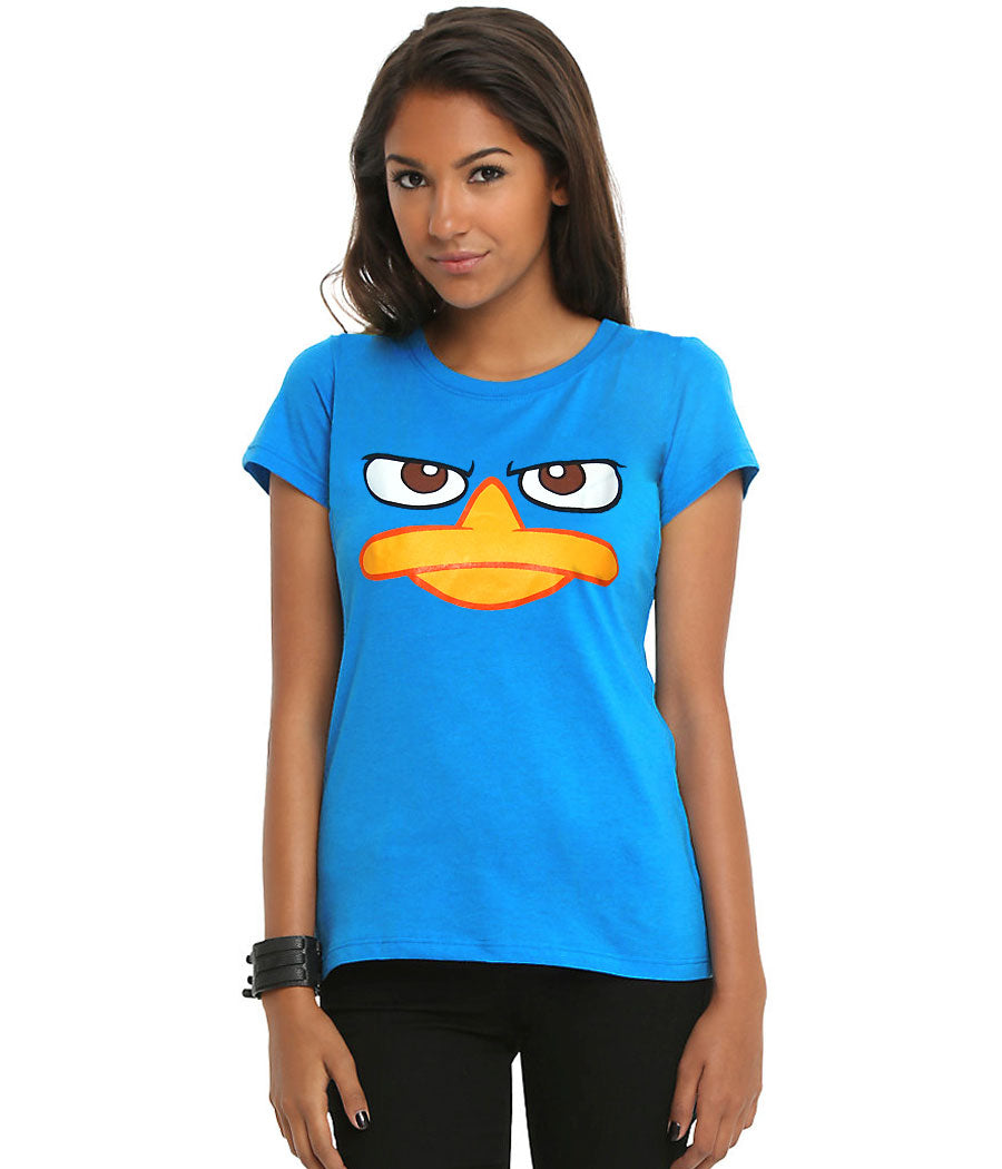 Perry the Platypus Face Junior T-Shirt product image 1