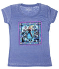 Frozen Anna and Elsa Stained Glass Sheer Burnout Junior product image 1