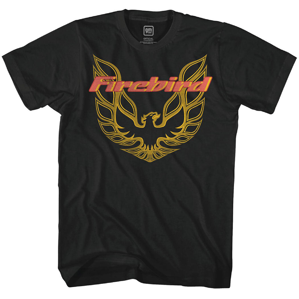 Pontiac Firebird Classic Logo Vintage T-Shirt Black product image 1
