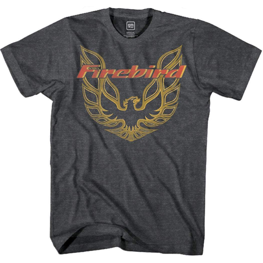 Pontiac Firebird Classic Logo Vintage T-Shirt Charcoal product image 1