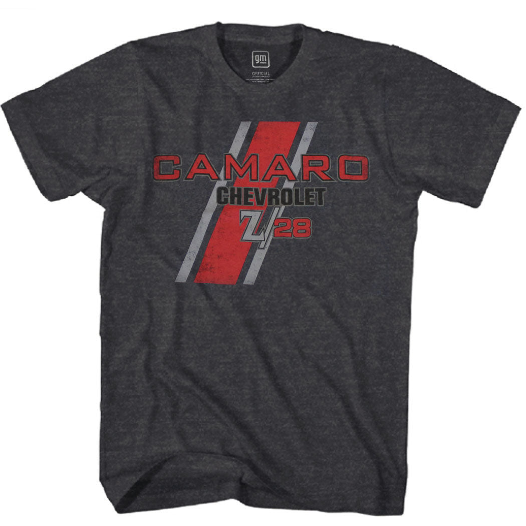 Chevrolet Camaro Z28 Striped Logo T-Shirt Charcoal product image 1