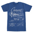 Chevy Camaro 1972 Schematics T-Shirt product image 1