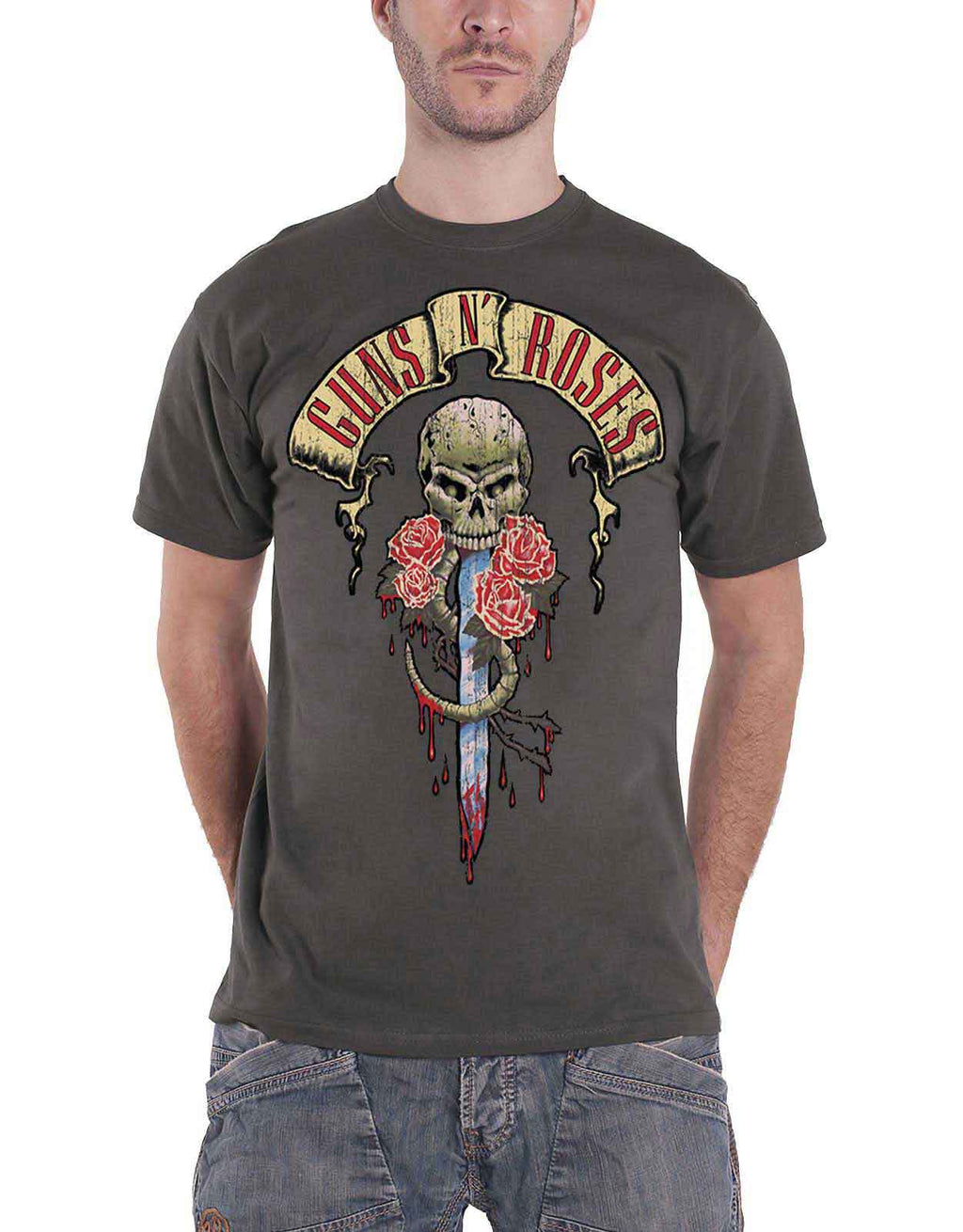 Guns N' Roses Dripping Dagger T Shirt product image 1