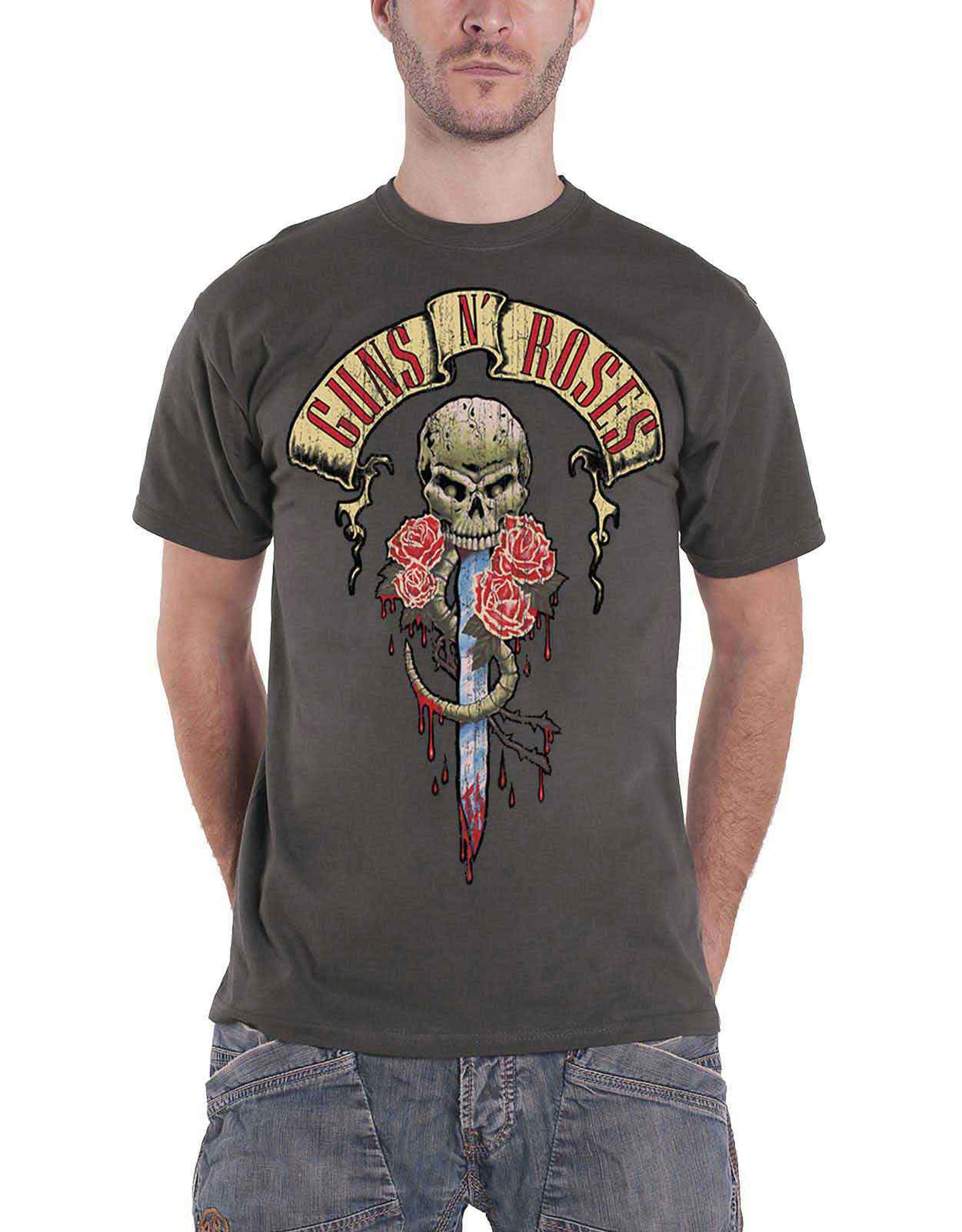 Guns N' Roses Dripping Dagger T Shirt product image 1