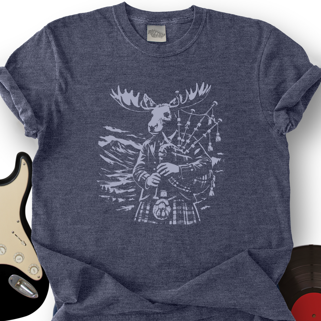 Moose Bagpiper T-Shirt product image 3