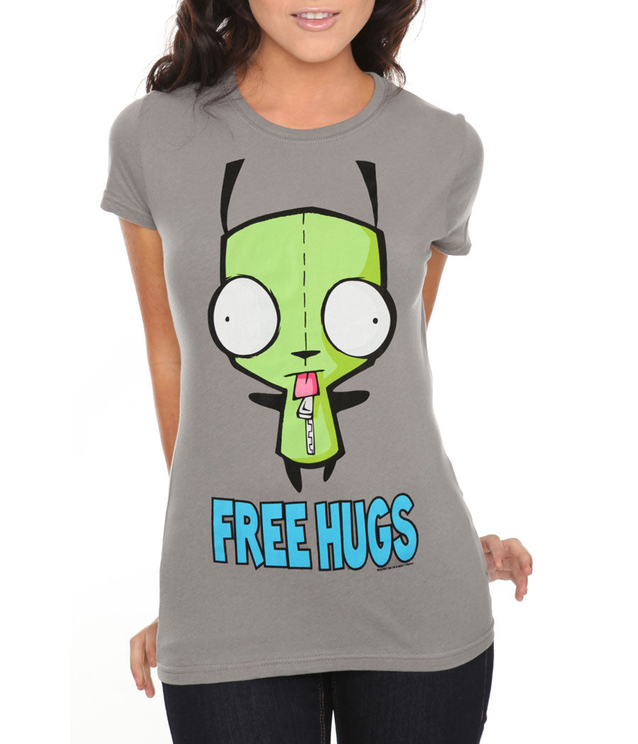 Invader Zim Gir Free Hugs Junior Women's T-Shirt product image 1
