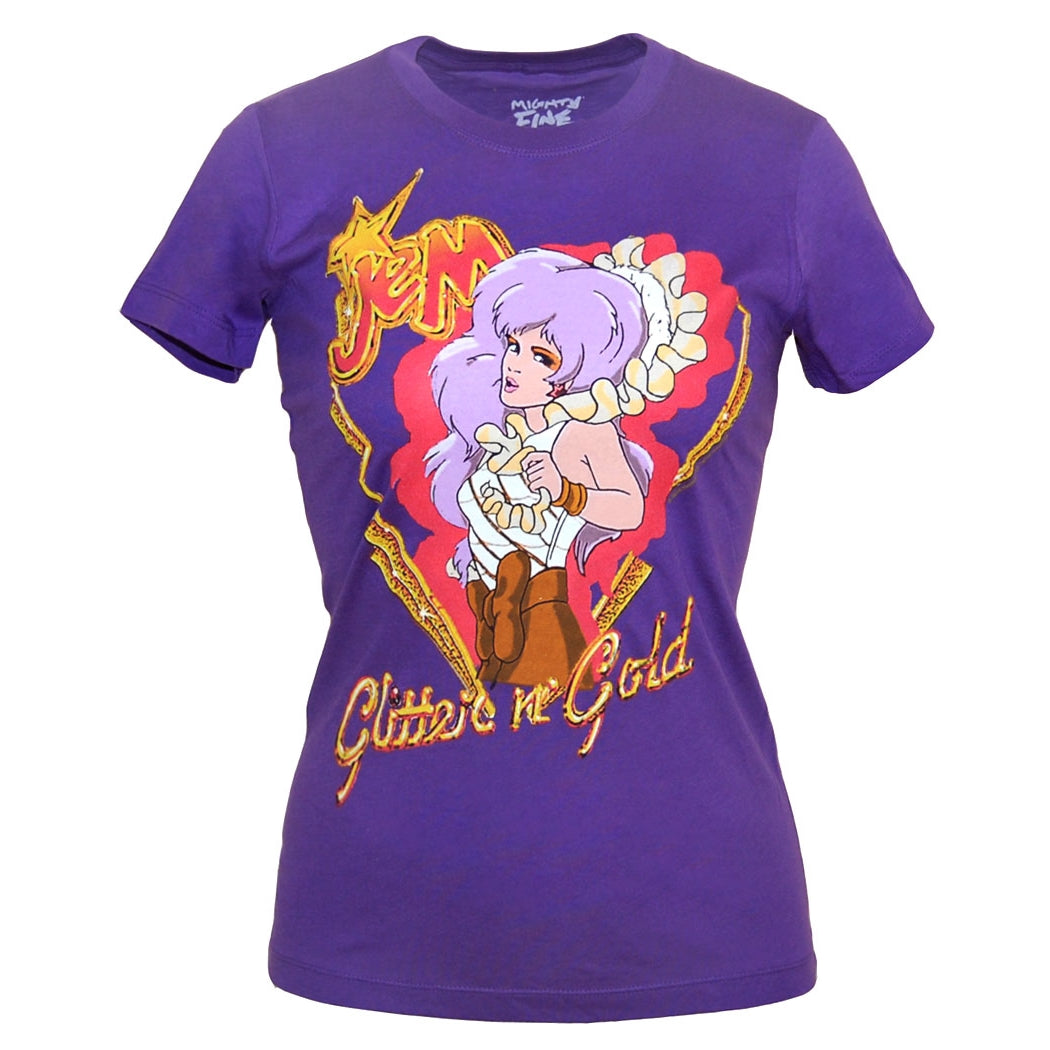Jem Glitter and Gold Junior Ladies T-Shirt product image 1