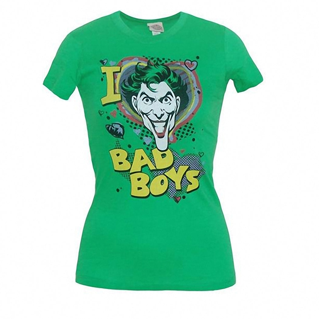 I Love Bad Boys Junior Ladies T-Shirt product image 1