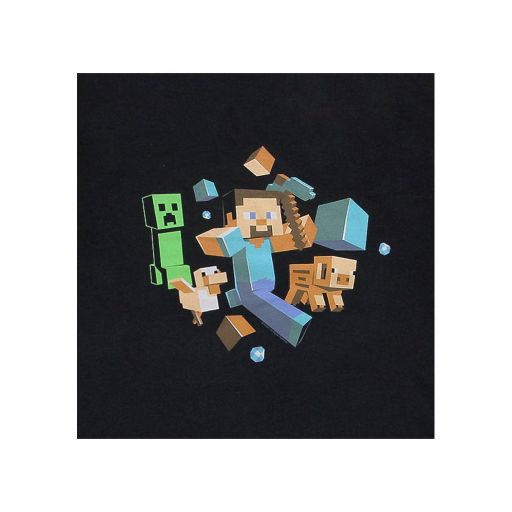 Minecraft Run Away Steve Youth Kids T-Shirt product image 2