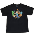 Minecraft Run Away Steve Youth Kids T-Shirt product image 1