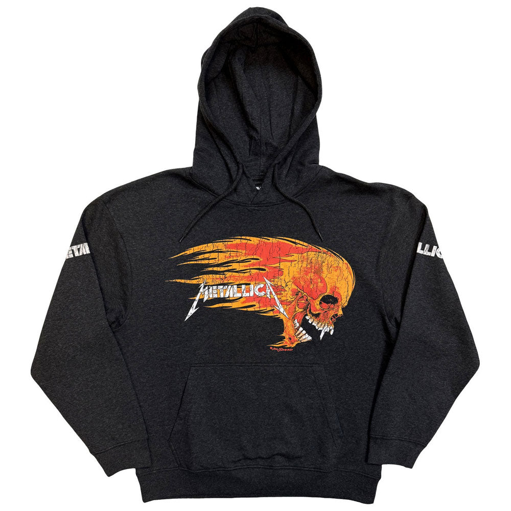 Metallica Worn Pushead Flaming Skull Pullover Hoodie product image 1