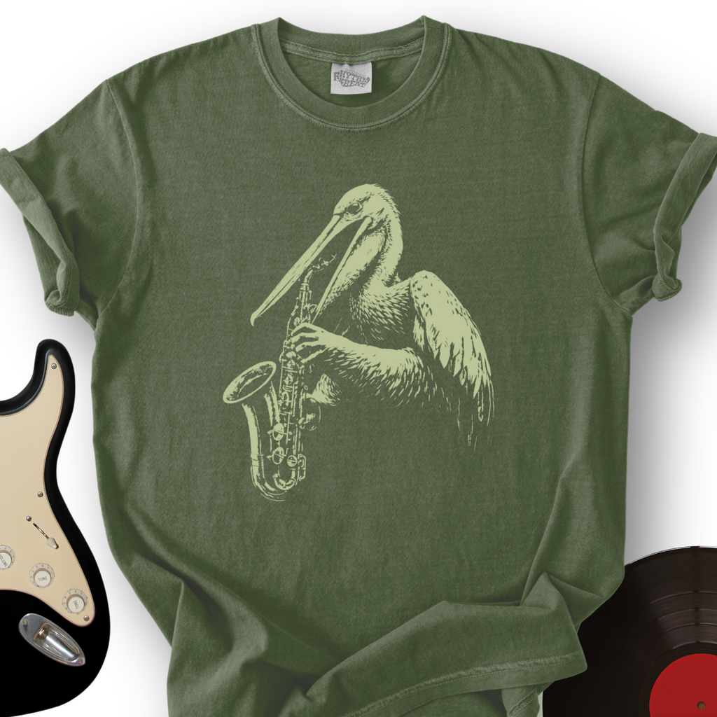 Pelican Saxophonist T-Shirt product image 4