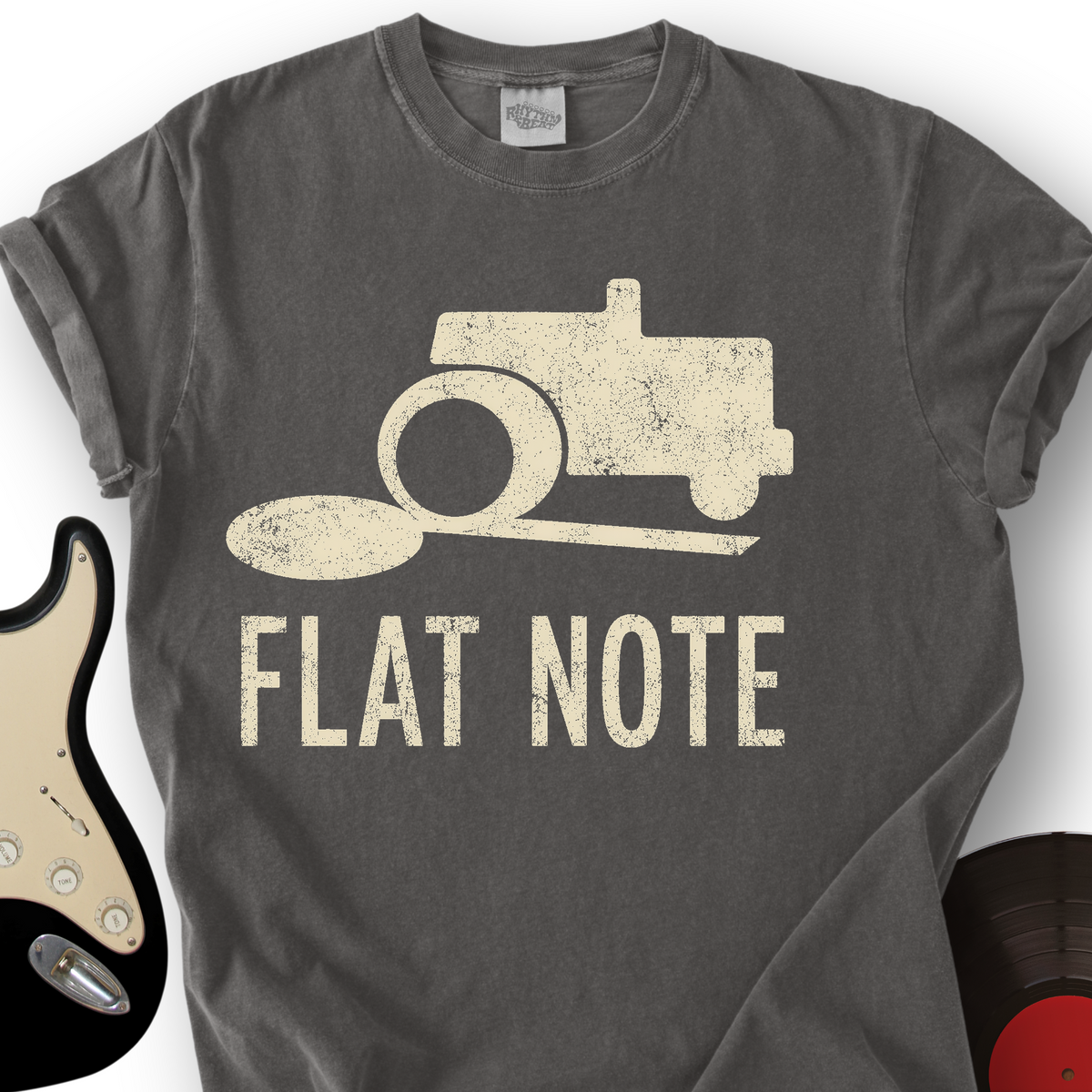 Flat Note Drummer T-Shirt product image 2